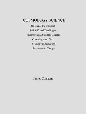 cover image of Cosmology Science